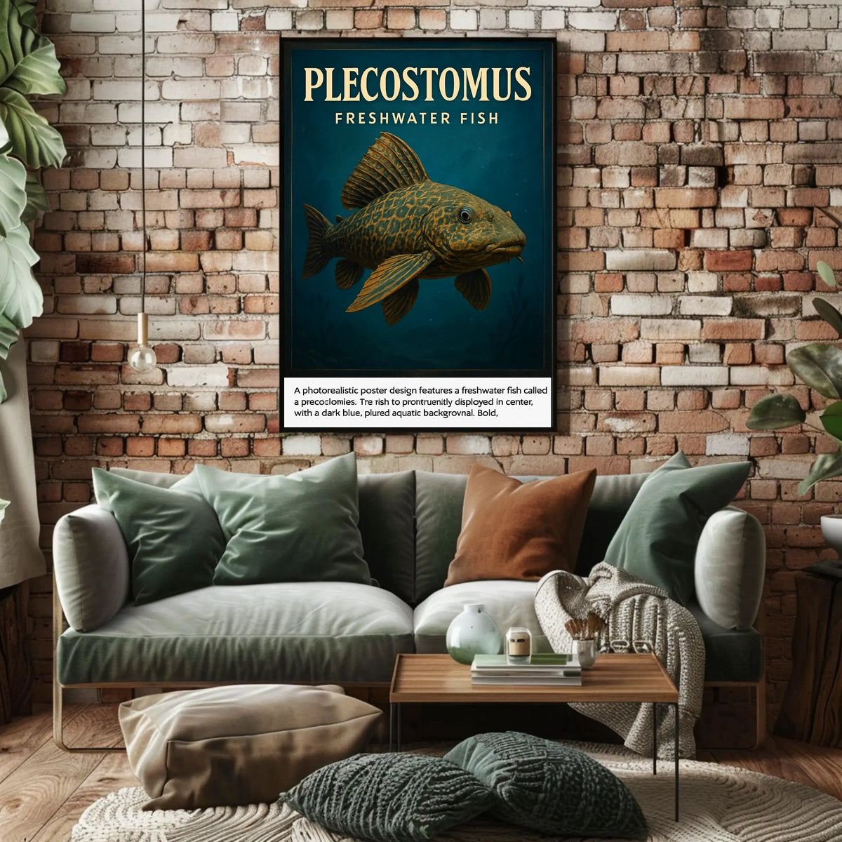 Plecostomus Freshwater Fish Poster