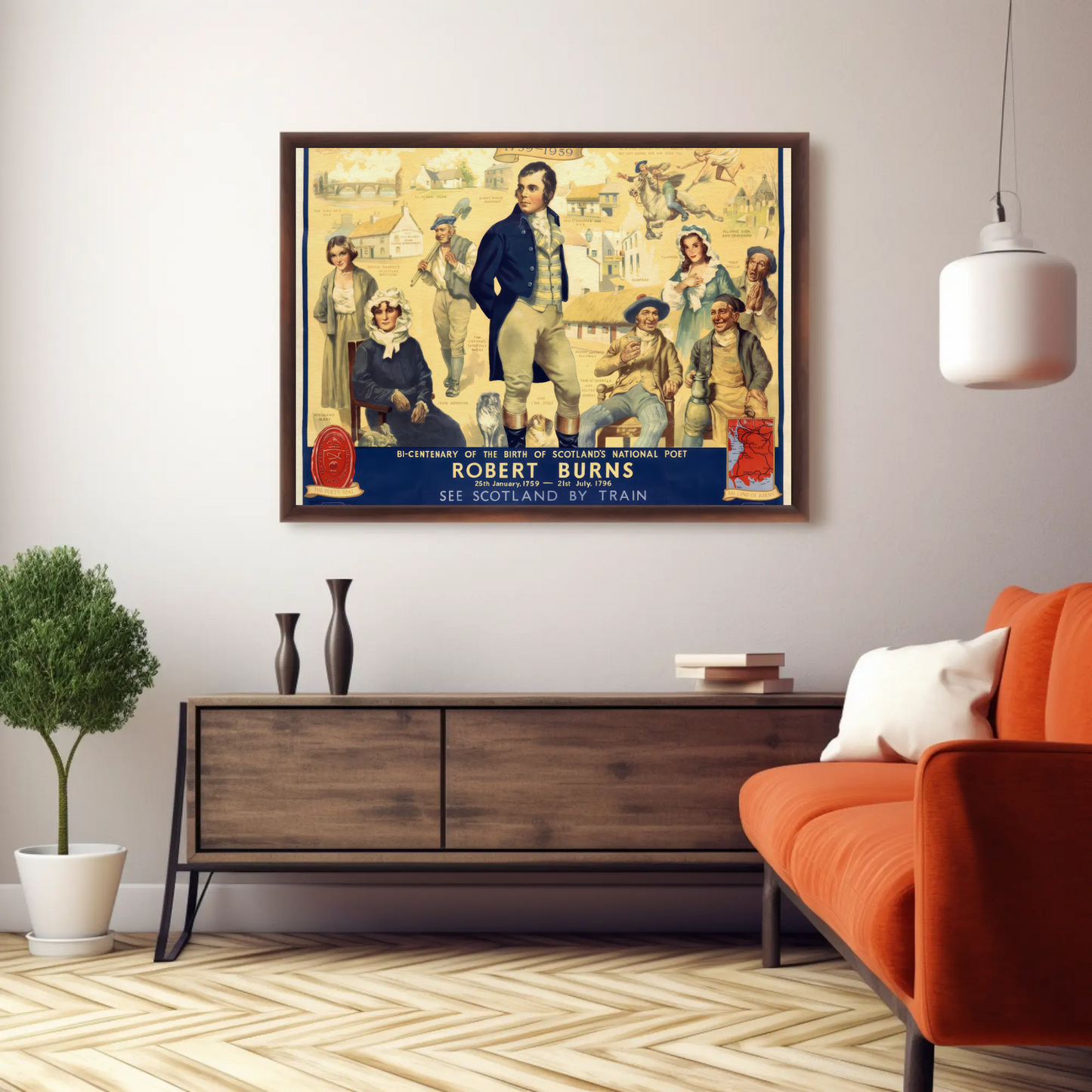 Robert Burns Bicentennial Poster