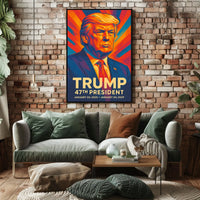 Trump 47th President Scenic Real World Landscape Art Style Decor Lovers Wanderlust Poster