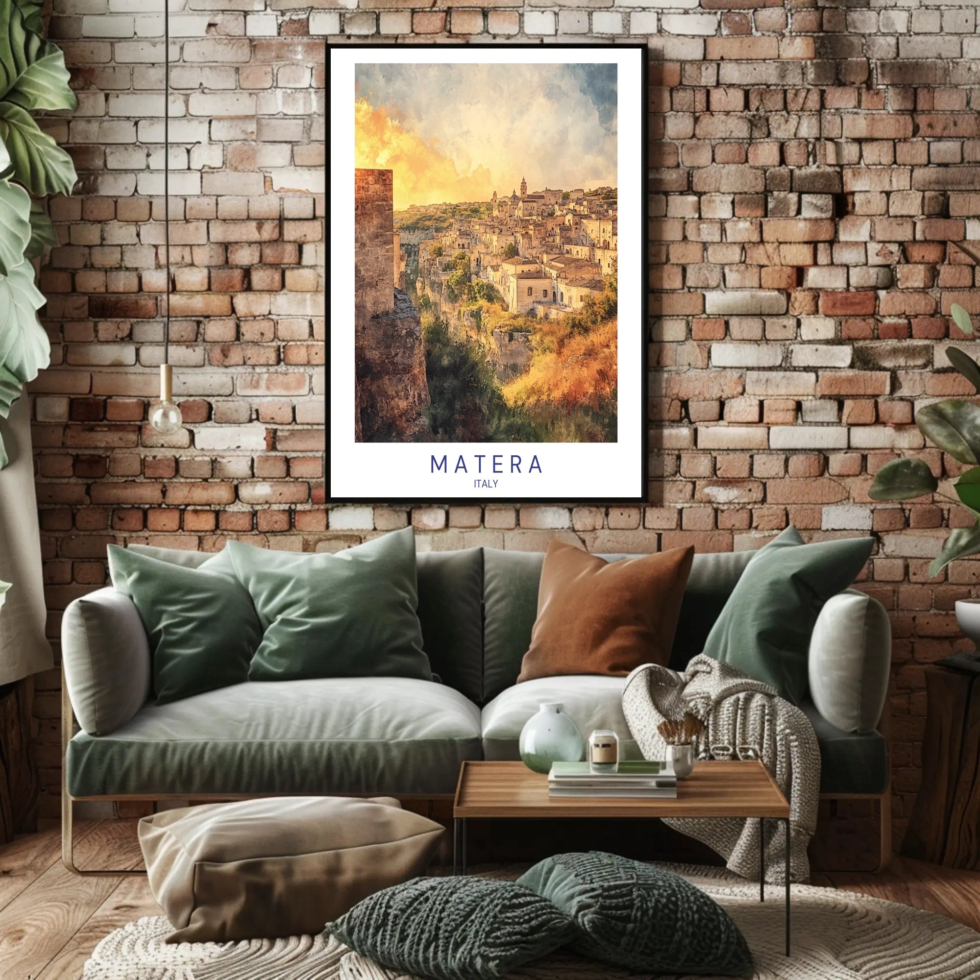 Matera at Sunset Poster PosterGoat