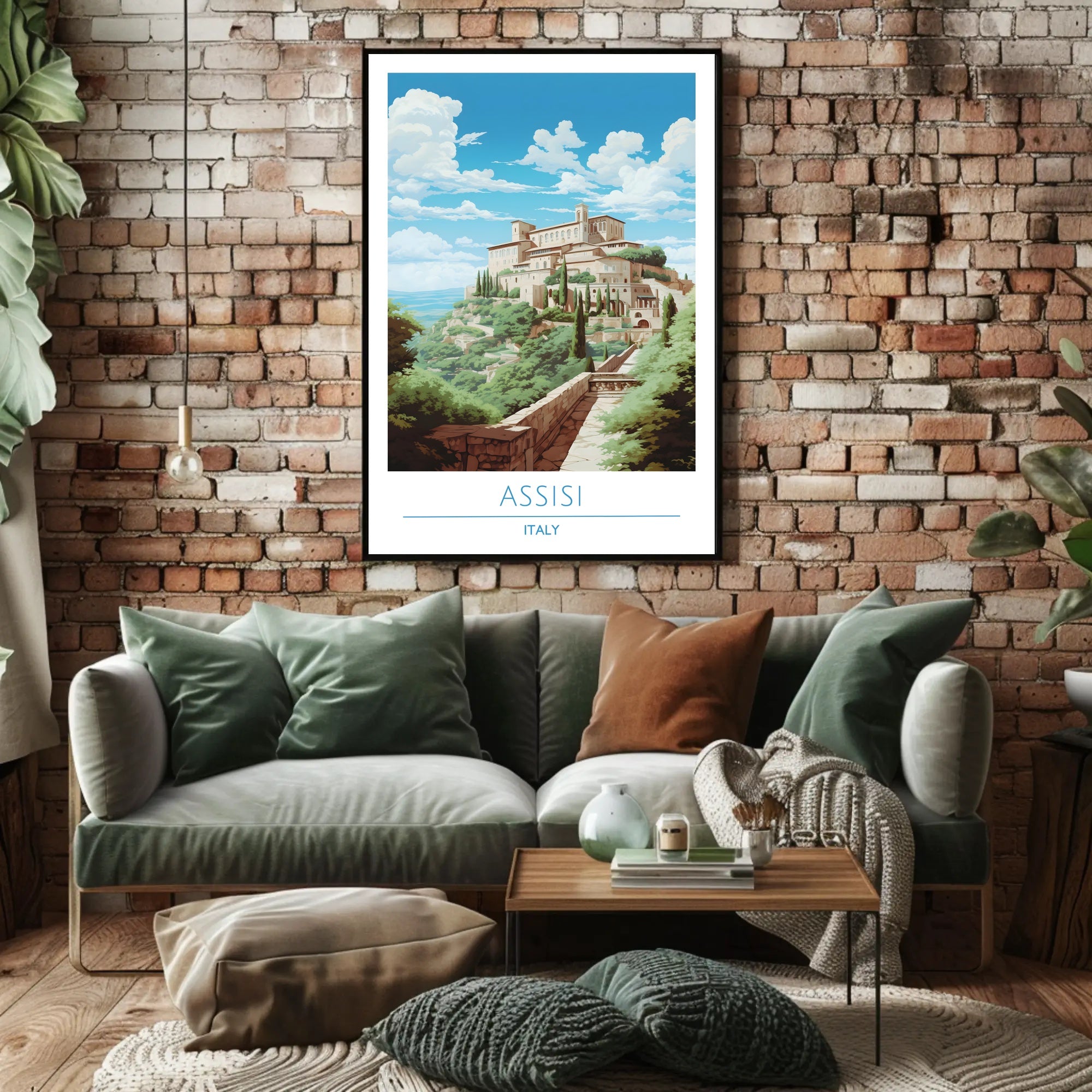 Assisi: A Serene Italian Landscape Poster