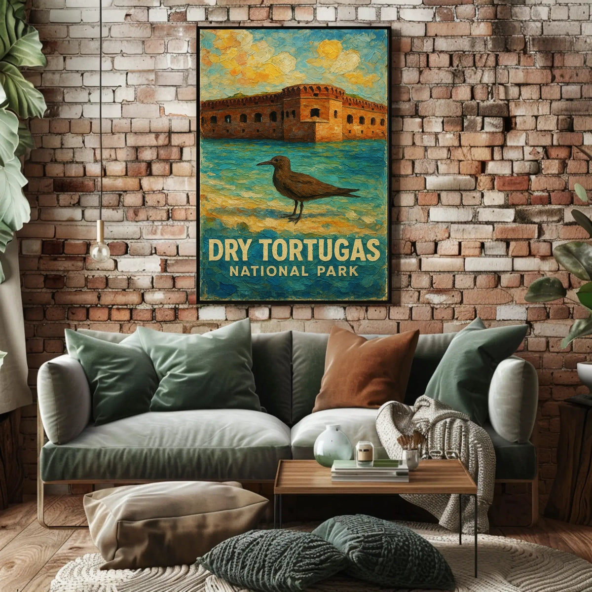 Dry Tortugas National Park Vintage Wanderlust Poster