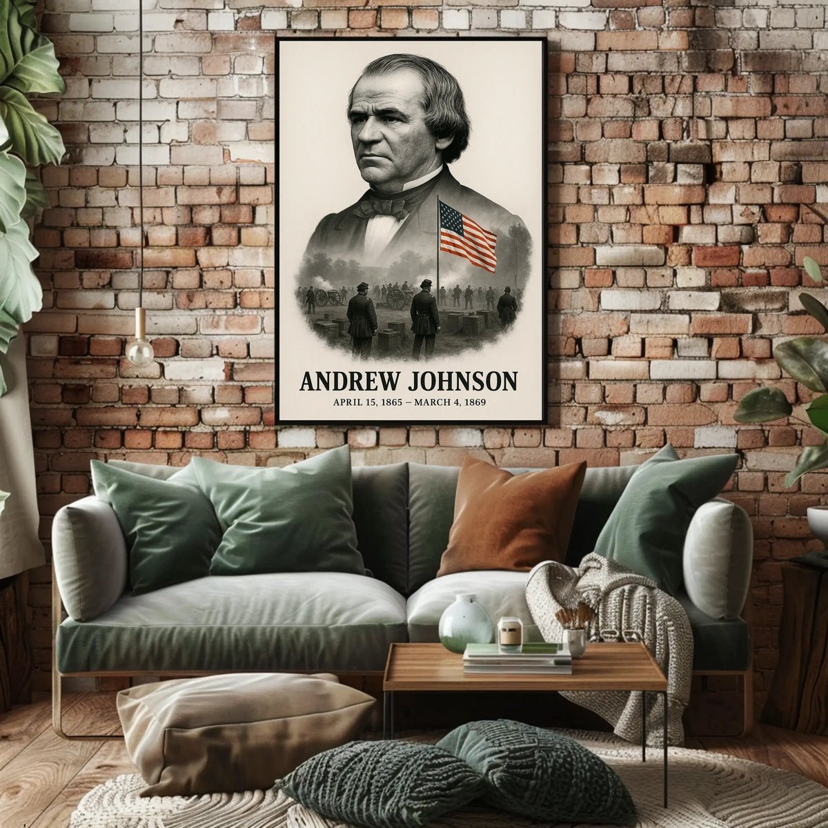 Andrew Johnson 17th President of the United States Reflections Poster