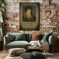Leonardo da Vinci Renaissance Icon Poster PosterGoat