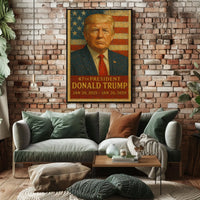 Trump 47th President Scenic Wanderlust Poster