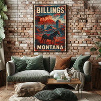 Billings Montana Scenic Wanderlust Poster
