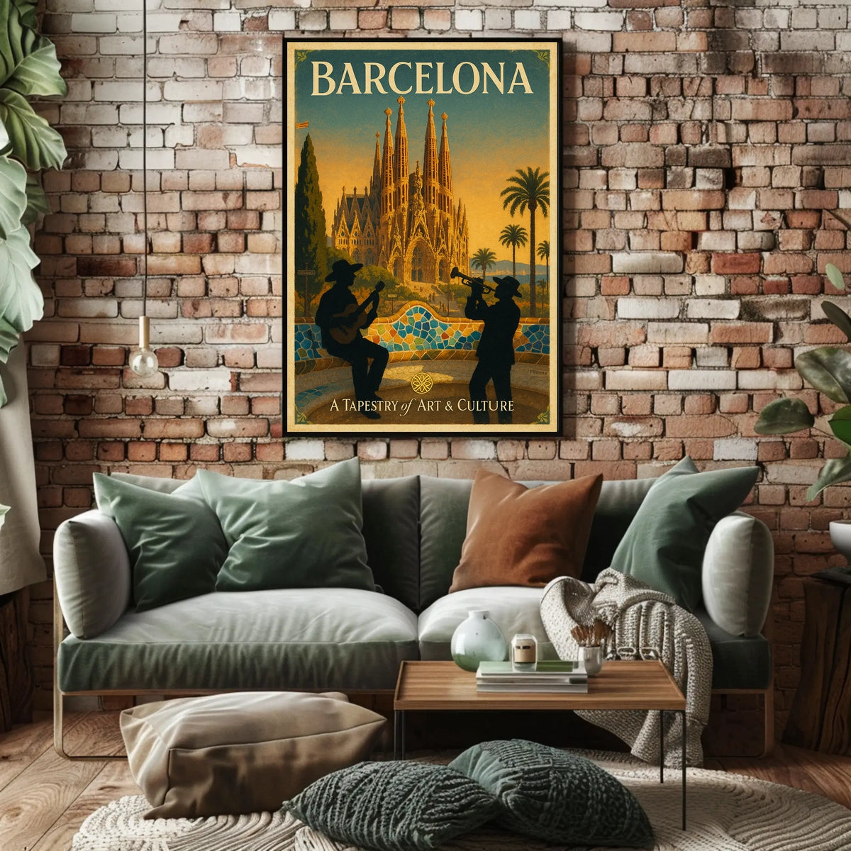 Barcelona A Tapestry of Art Culture Poster