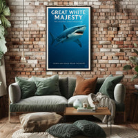 Great White Majesty Poster PosterGoat