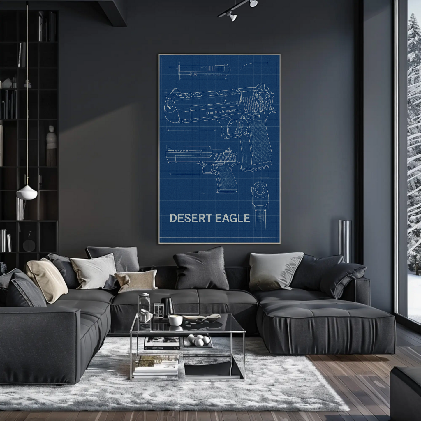 Desert Eagle Technical Blueprint IMIS Poster