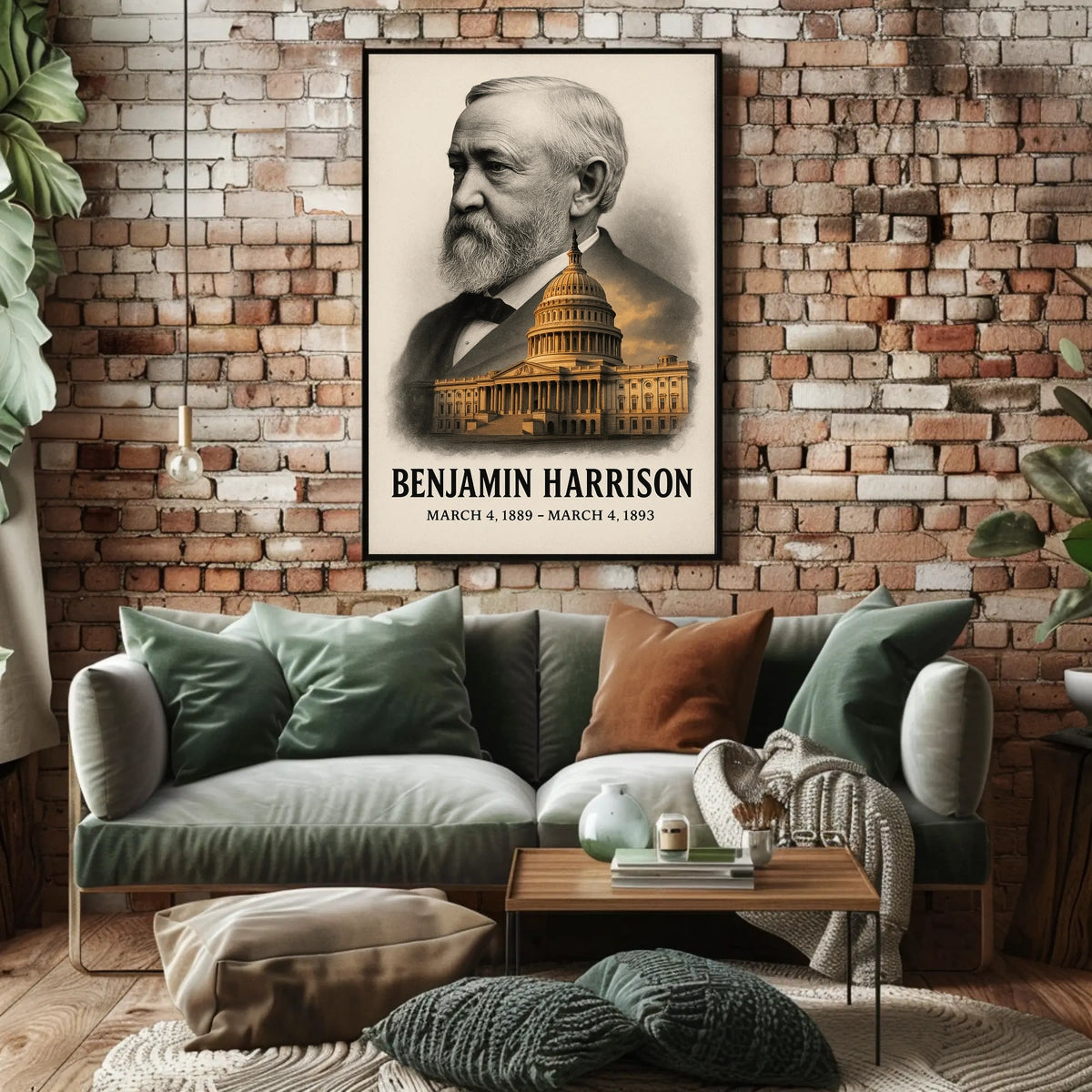 Benjamin Harrison 23rd President of the United States Reflections Poster