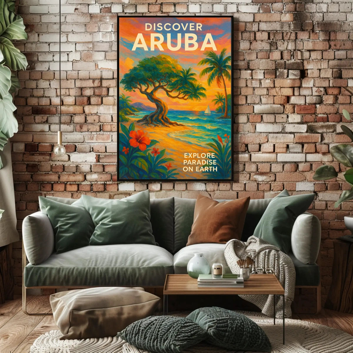 Discover Aruba Tropical Paradise Poster