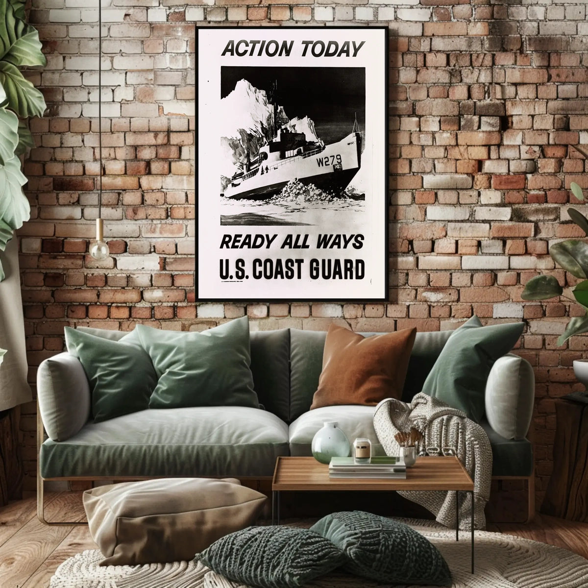 Coast Guard Ship in Ice Military Recruitment Poster