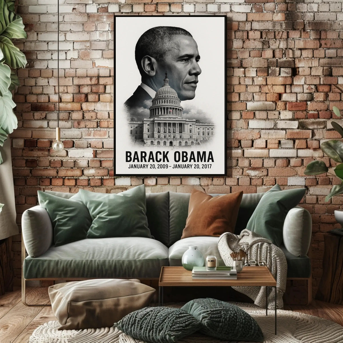 Barack Obama 44th President of the United States Reflections Poster