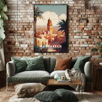 Marrakech Travel Poster