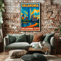 Oklahoma City Skyline Poster