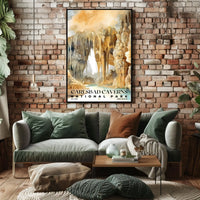 Carlsbad Caverns Watercolor Wall Art Poster