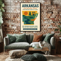 Discover Arkansas: Natural Beauty and History Poster