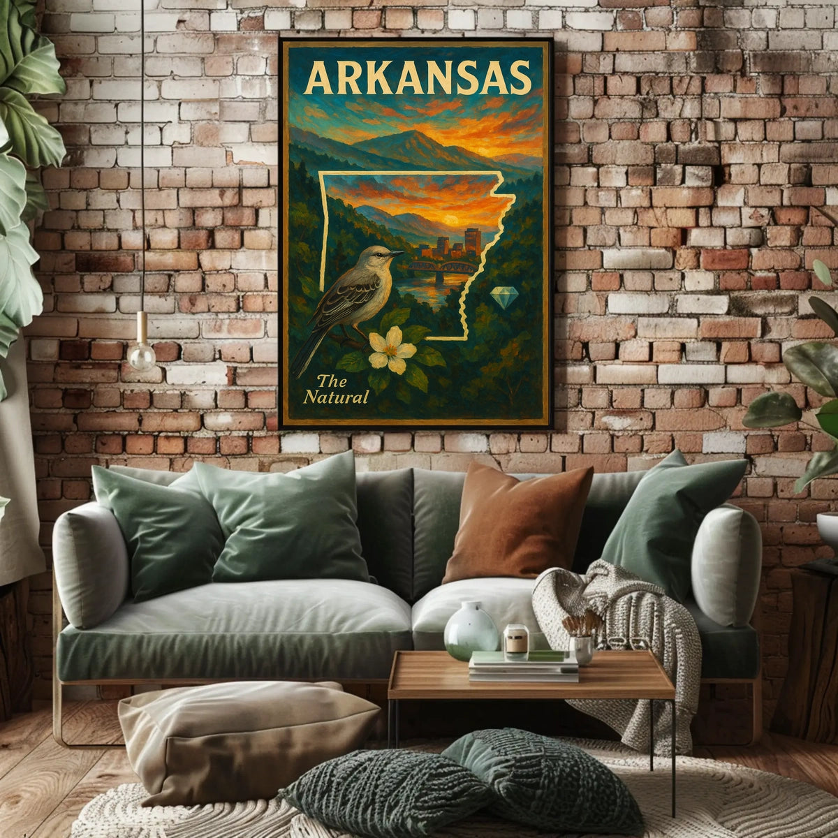 Arkansas The Natural State Poster