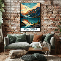 Kenai Fjords Scenic Art Print National Park Poster