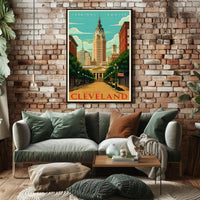 Discover Cleveland's Architectural Charm Poster