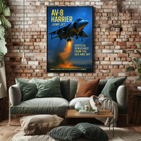 AV-8 Harrier Jump Jet Poster