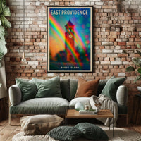 East Providence Rhode Island Wanderlust Minimalist Poster