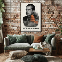 Richard Nixon 37th President of the United States Reflections Poster