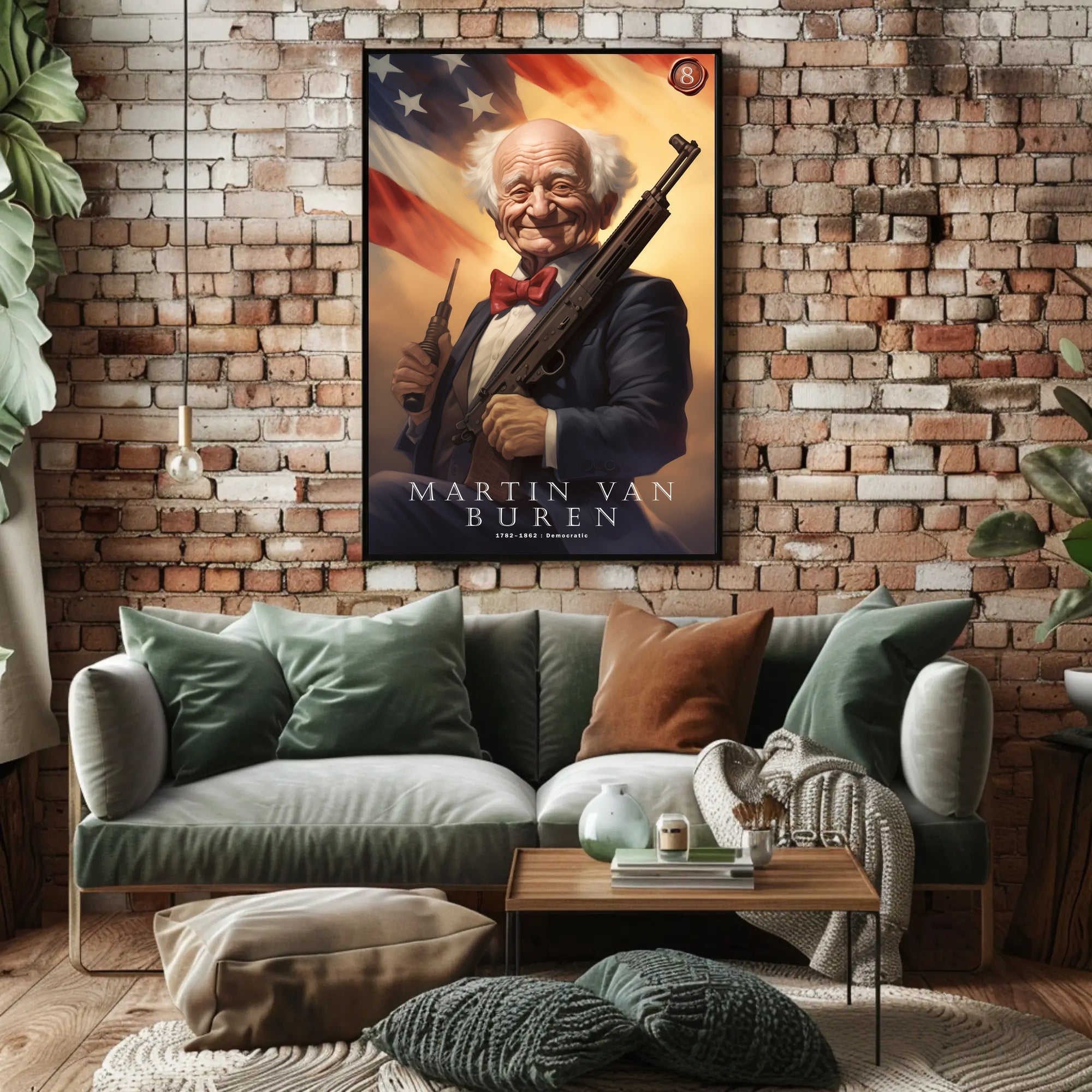 Martin Van Buren with a Modern Twist Poster