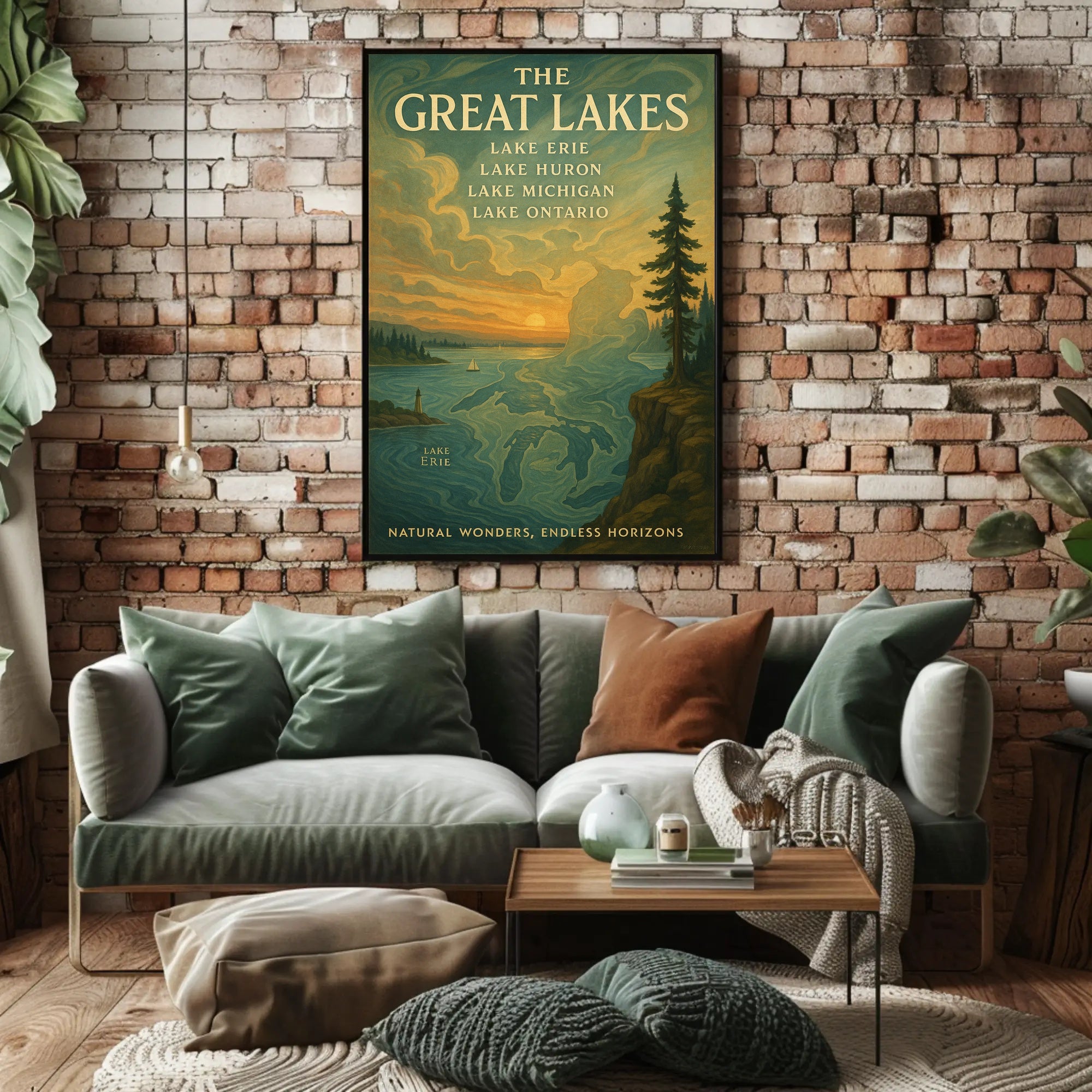The Great Lakes Poster PosterGoat