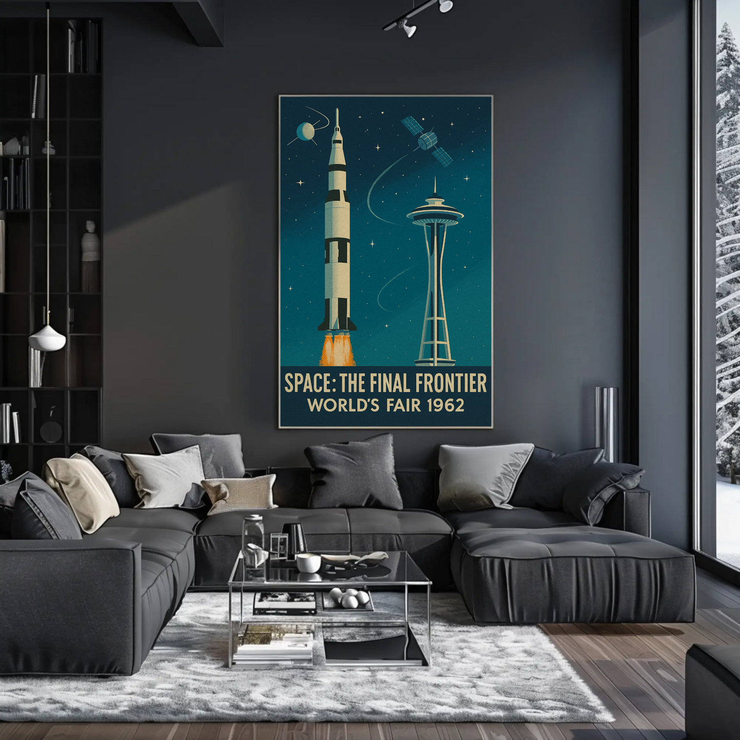 Space Frontier World's Fair 1962 Poster