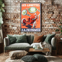 Les Lunettes Racing Goggles Poster