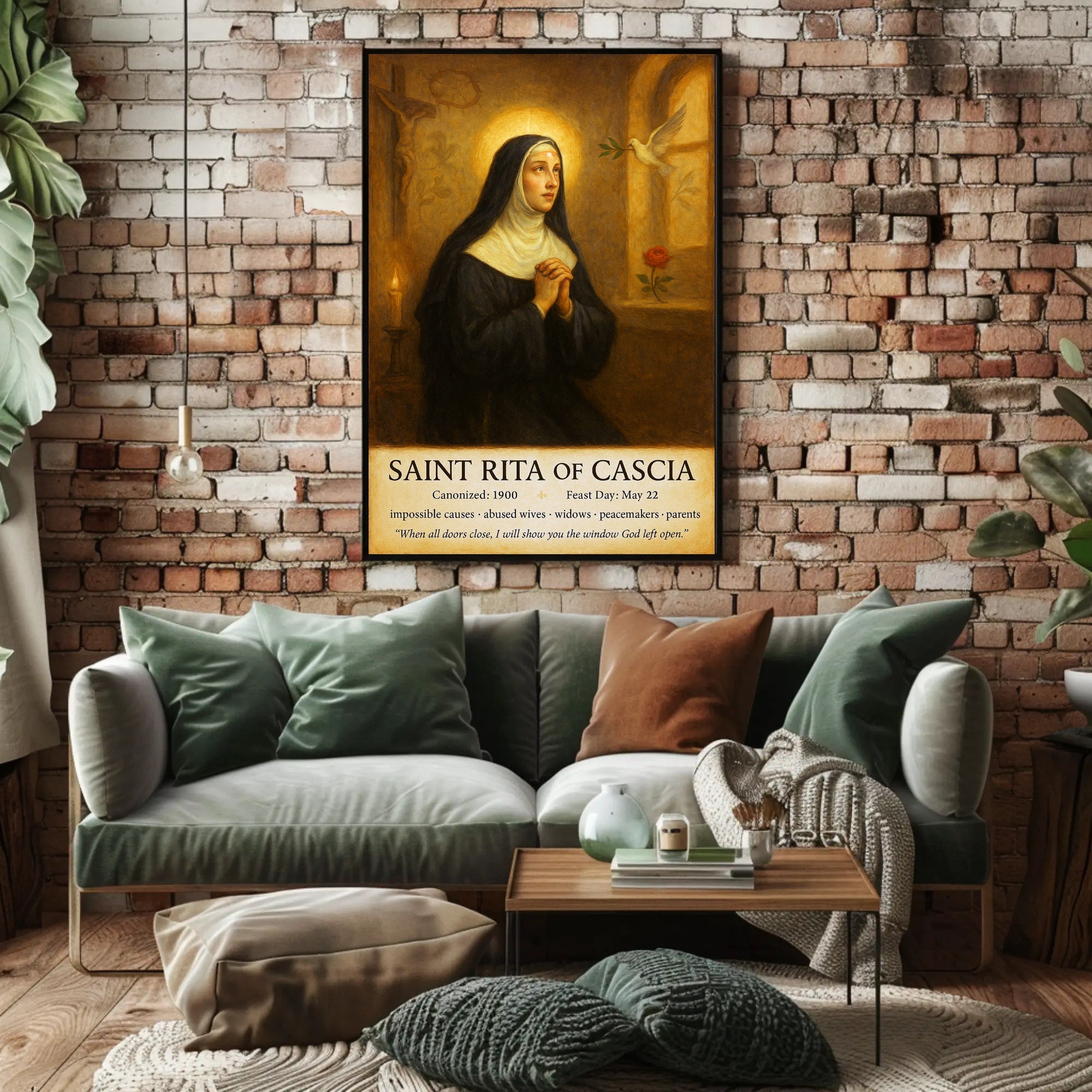 Saint Rita of Cascia Poster PosterGoat