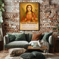 Saint Philomena Poster PosterGoat