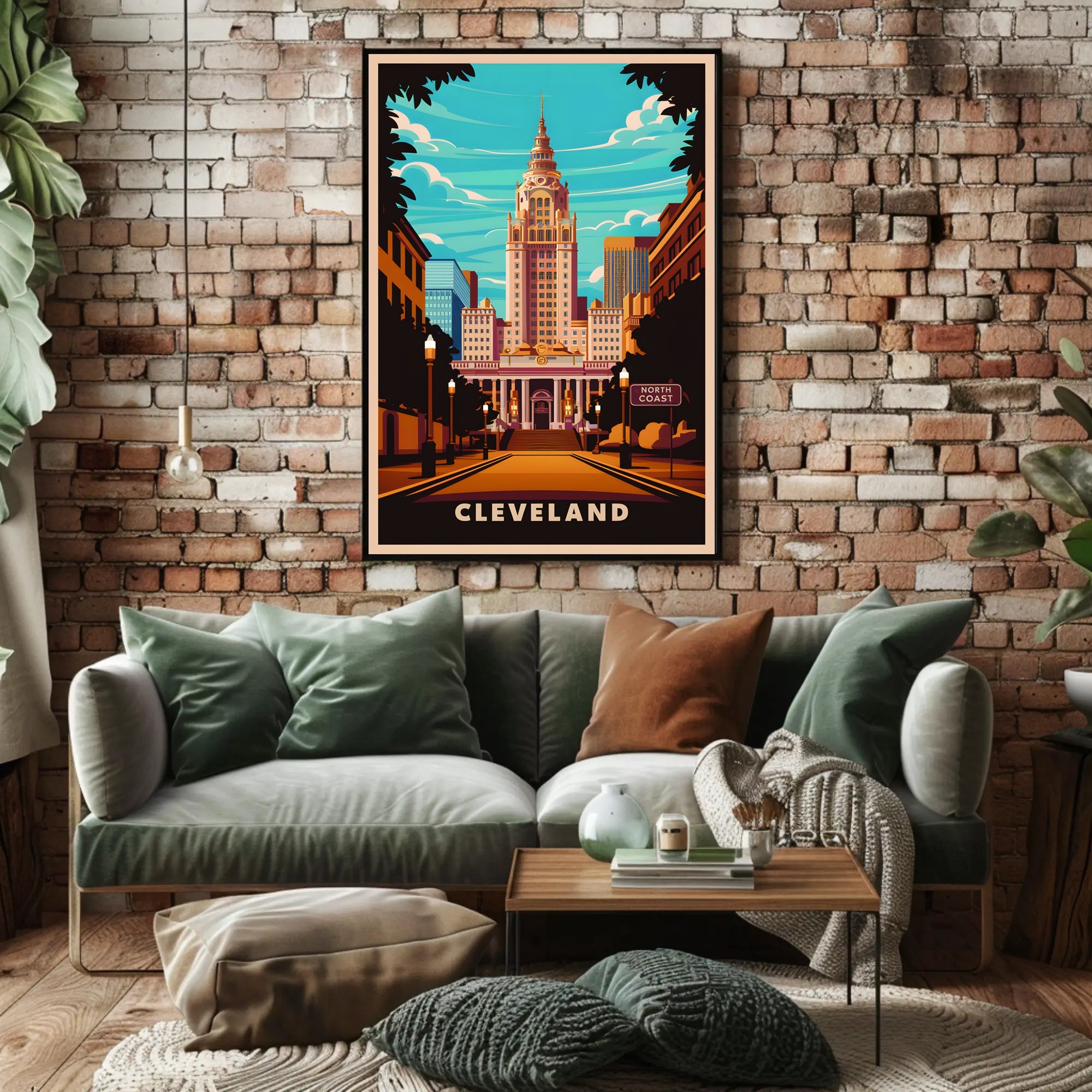 Cleveland Cityscape Poster