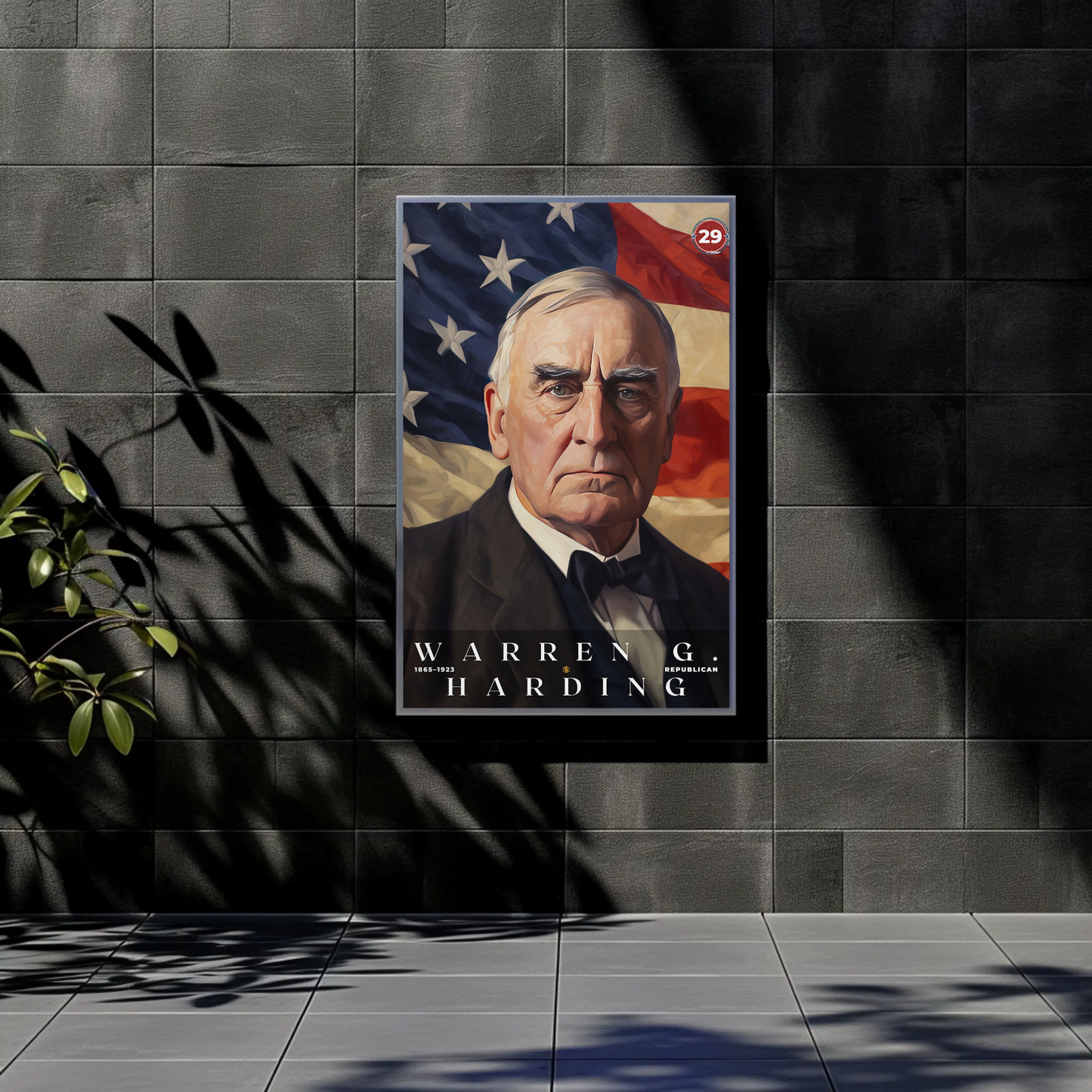 Warren Harding 29th President Of The United States Portrait