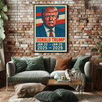 Donald Trump Presidential Term Patriotic Pop Art Poster