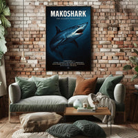Makoshark The Oceans Predator Poster PosterGoat