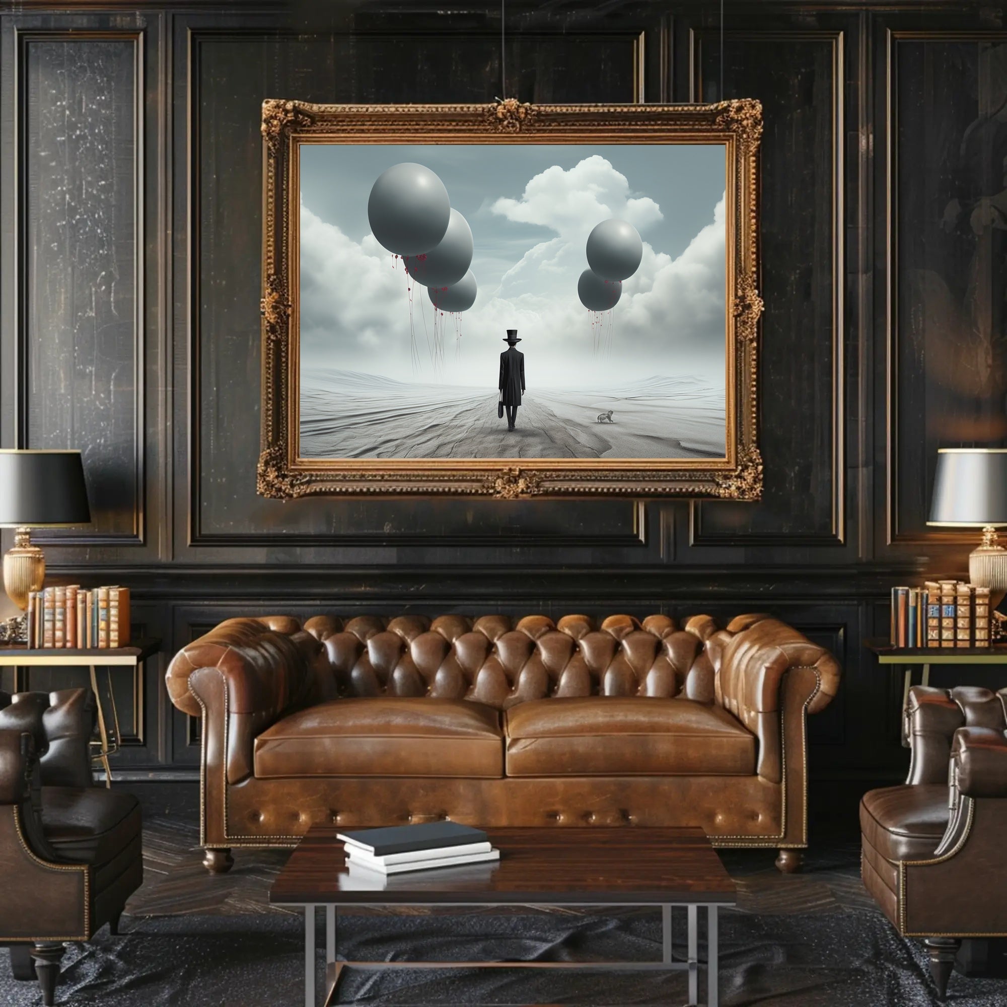 Surreal Journey in a Futuristic Sci-Fi Poster