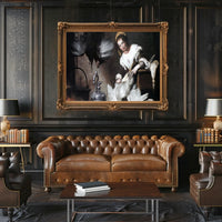 Classical Domestic Scene Baroque Realism Artistic Poster