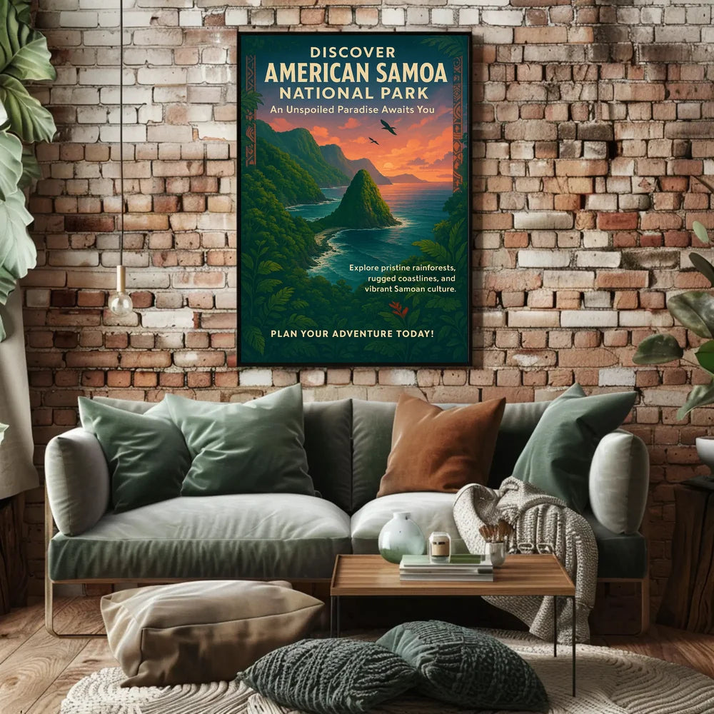 Discover American Samoa National Park Adventure Poster