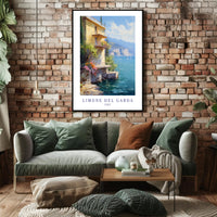 Limone del Garda Italian Escape Travel Poster PosterGoat