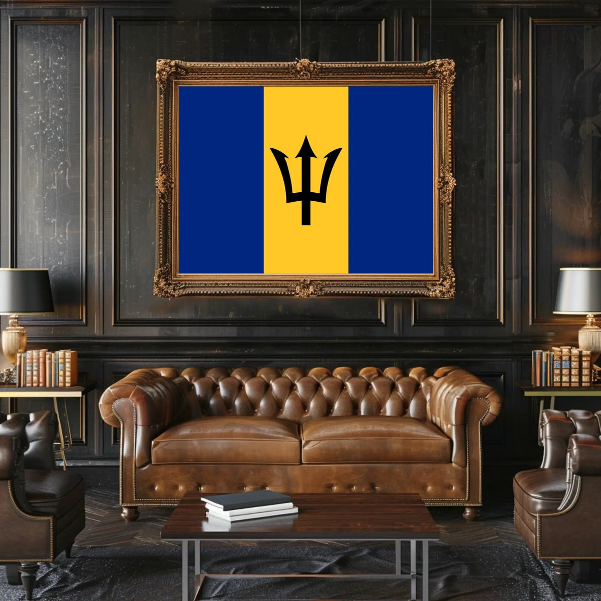 Barbados Flag Poster