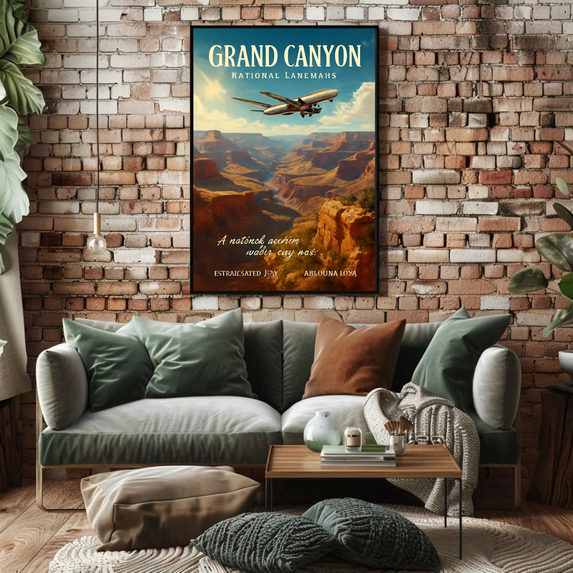 Grand Canyon Adventure Vintage Travel Poster PosterGoat