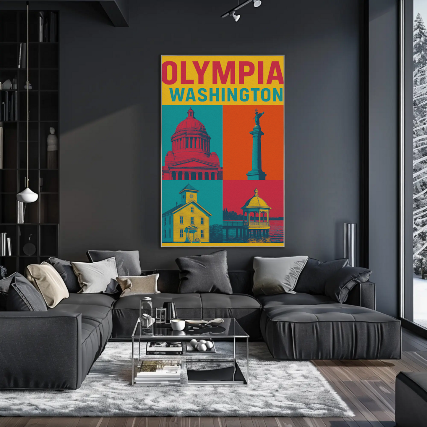 Olympia's Vibrant Charm Captured in Vintage Travel Poster