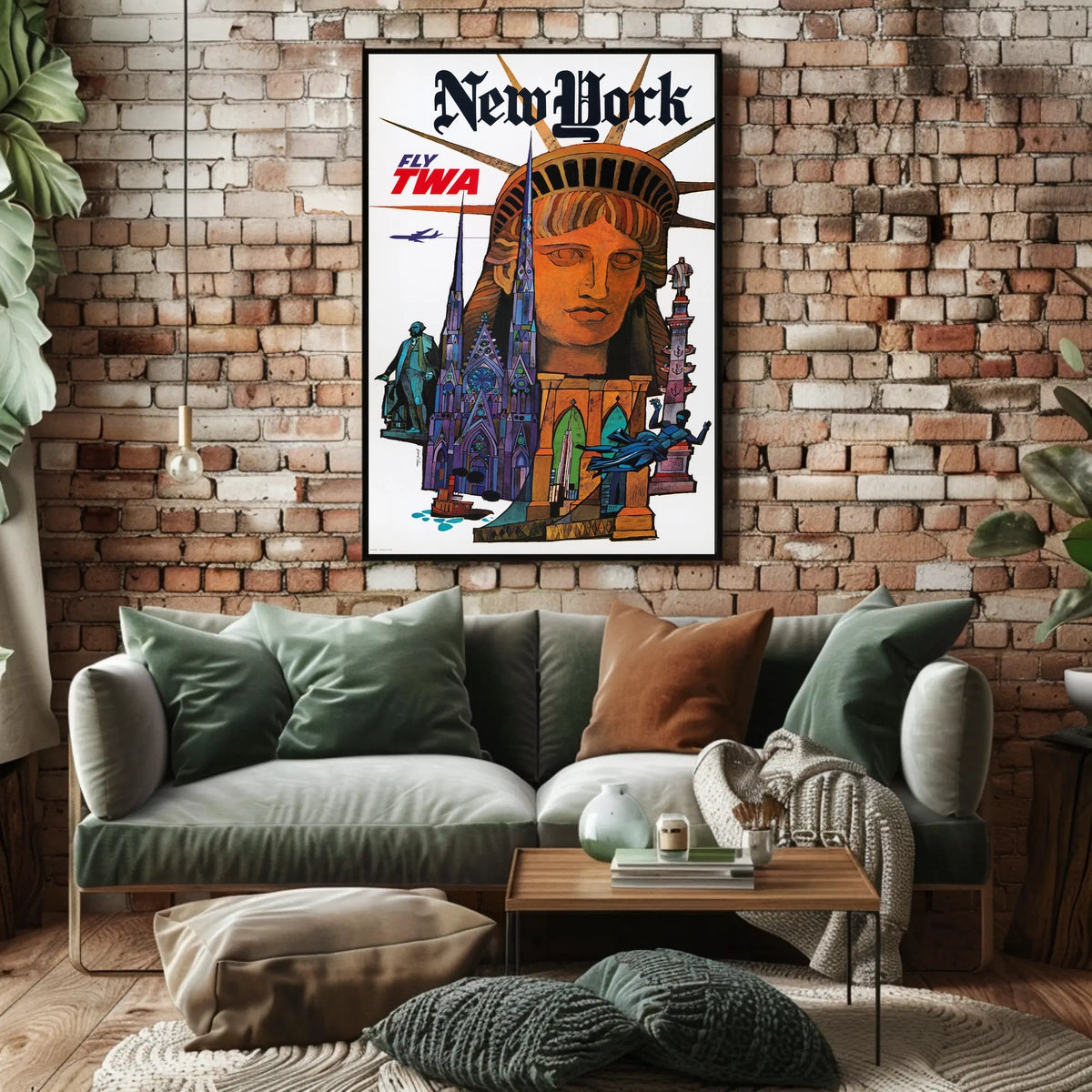 New York Adventure Awaits Travel Poster Modern Wall Art