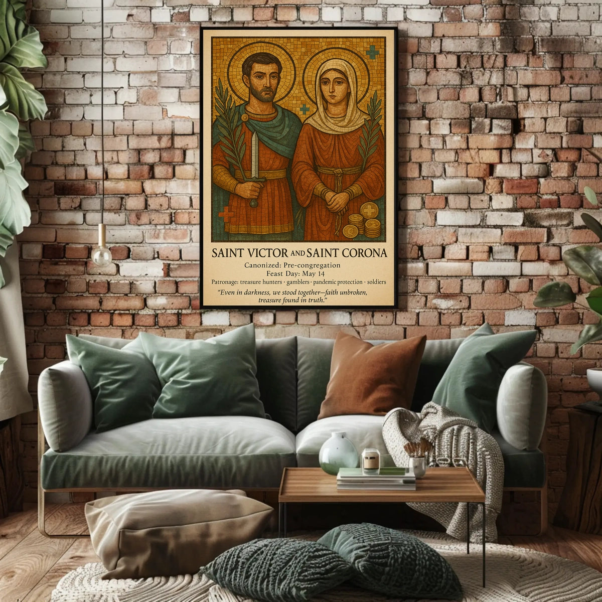 Saint Victor And Saint Corona Poster