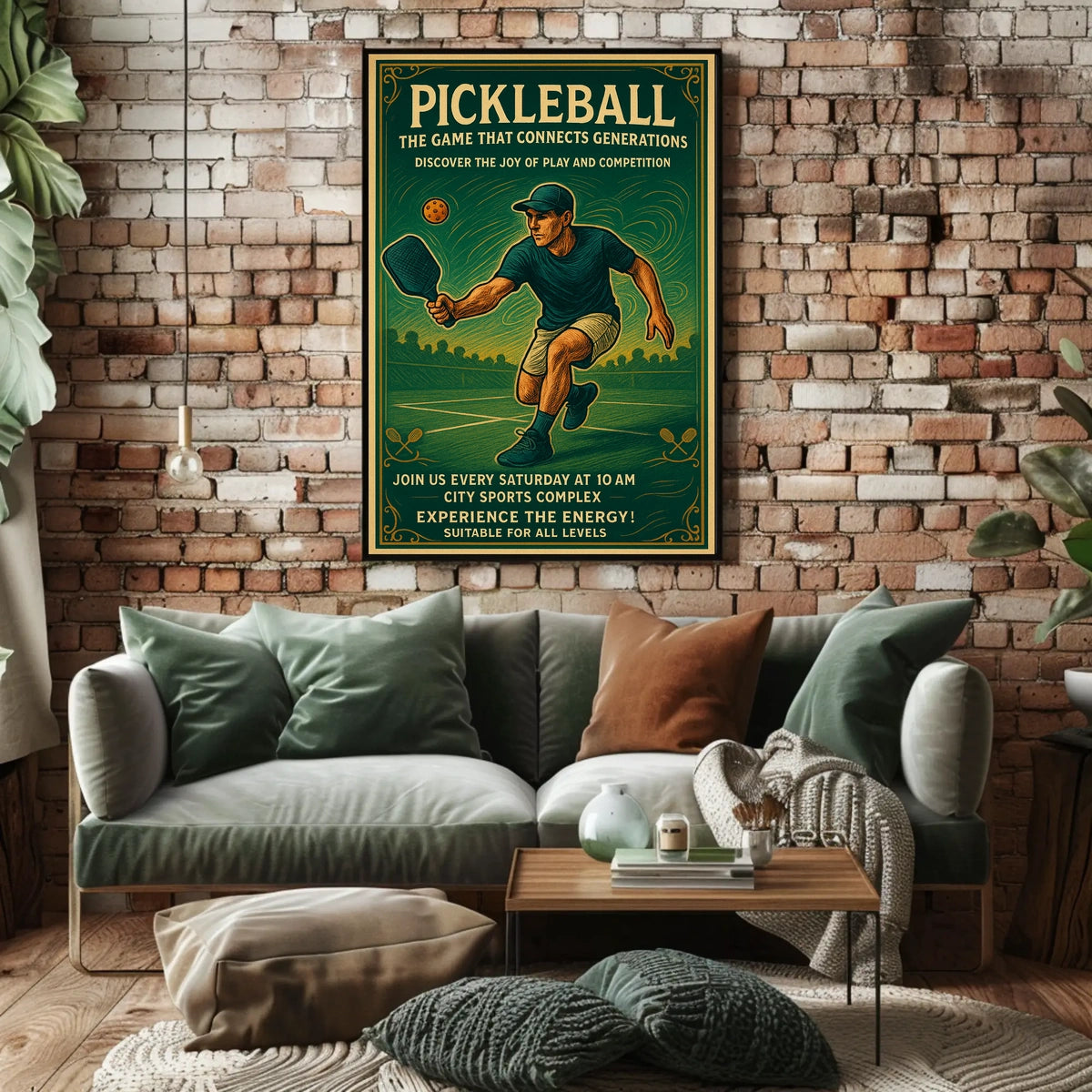 Pickleball The Game That Connects Generations Poster