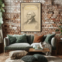 George Washington 1st President Sketch Poster Art Print Decor PosterGoat