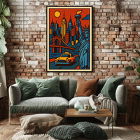 New York City Urban Icons Deluxe Poster Pop Art Wall Art