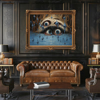 Surreal Face with Eyes Fantasy or Mythology Poster